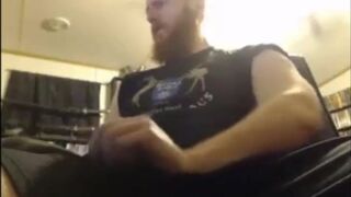 Big Dick Ginger Shoots Out A Massive Load