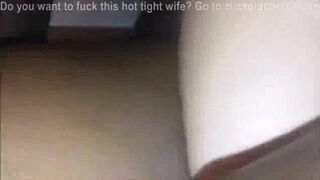 cheating white wife is fucked by a big black cock