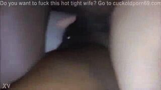 cheating white wife is fucked by a big black cock