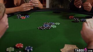 Poker night with lesbian couple got hot