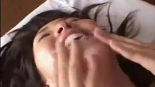 Japanese pregnant milf takes a gangbang bukkake