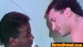 Married man is duped by a horny white man using a crude blowjob