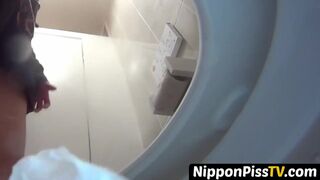 Japanese angels recorded pissing with stowed away cam