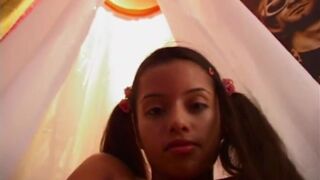 Little Lupe - Little Lupe with natural tits Fingering Solo