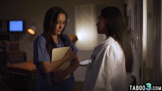 Latin MILF doctor lures a nurse into sex