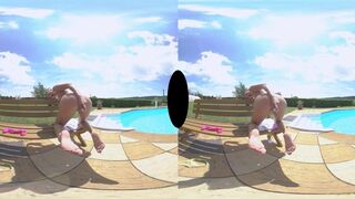 Pool Compilation! Horny Sluts Ride Cock by the Pool