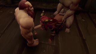 Dwarf has fun with an Elf | Warcraft Parody