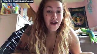 Chubby Twitch Streamer goes fully naked on stream pussy and boobs 116