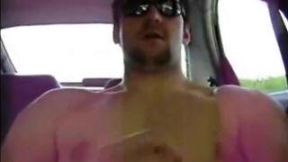 Horny Verbal Dude Jerks Off & Cums in Car