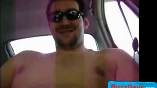 Horny Verbal Dude Jerks Off & Cums in Car