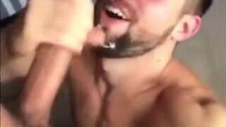 Deepthroat that cock and sperm