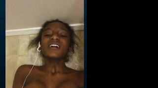 Hot Ebony with Big Tits on Webcam Part 3