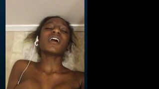 Hot Ebony with Big Tits on Webcam Part 3
