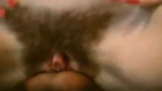 Hairy Anal with a Big Clit Amateur