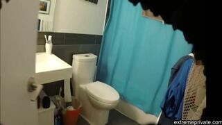 Asian stepmom wipes pussy (hidden cam)