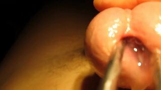 Sounding & Stretching Urethra Before Cumming Hard
