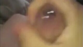 Huge Cum Shot After a Quick Solo Session