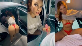 Slutty TikTok Teen Step Daughter Rough POV Fucked in Parking Sextape - GraceWearsLace