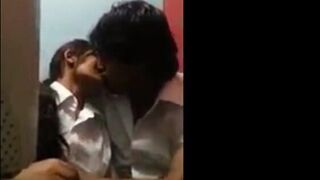 Indian Couple's Passionate Kiss