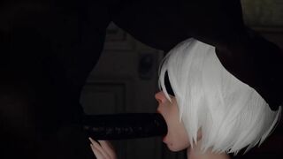 2B Tries a Big Black Cock Nier Automata Porn Animation~!  [JPBtos] (MagicalMysticVA)