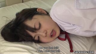 Japanese brunette teen Tomoyo Isumi and enjoy hard sex uncensored.