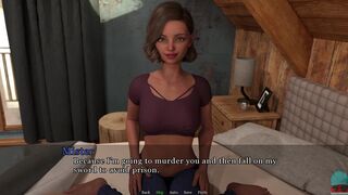 [Gameplay] A PETAL AMONG THORNS #55 • She strokes his cock with her silky feet