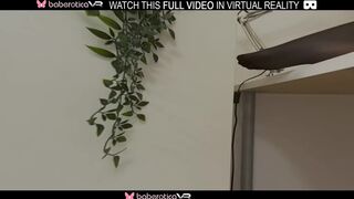 Solo doll with long hair,Odetta passionately masturbates,in VR