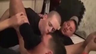 Big-Cocked British Chavs in a Dirty Threesome