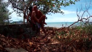 Public Nudist Beach Blowjob and Fuck with FoxandFoxy