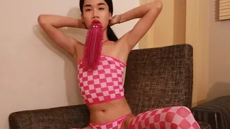 Amateur Ladyboy Slut Fucks White Friend