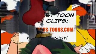 Teen and MILF anal toons