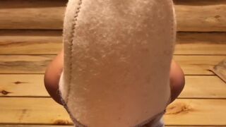 Finnish Teen Amateur Sucks Cock in Sauna