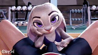 Judy Hopps Personal Workout Zootopia Porn Animation [Bip3D] (MagicalMysticVA Voice)