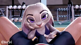 Judy Hopps Personal Workout Zootopia Porn Animation [Bip3D] (MagicalMysticVA Voice)