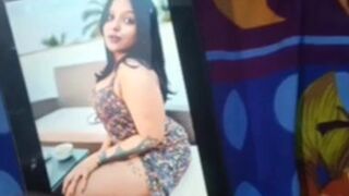 Cum tribute on indian girl