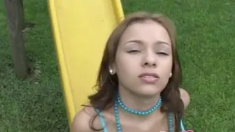 Premium GFs - Selina 18 Fingering Pussy At Playground