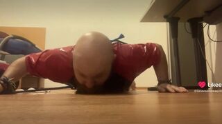 NudeSlave2024 Licks the floor with piss