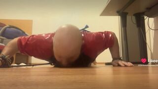 NudeSlave2024 Licks the floor with piss