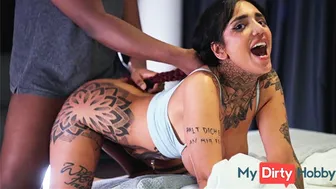 Intense Deepthroat porn video – My Dirty Hobby - Intense Interracial Deepthroat And Hardcore Fuck