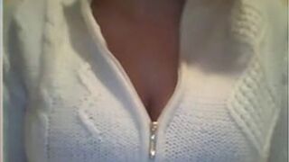 Big Tits and Huge Areola on Webcam Solo