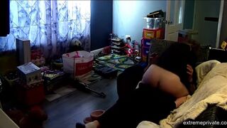 Aunties ass showered with cum (hidden cam)