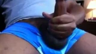 Hung Black Stud Strokes His Big Cock