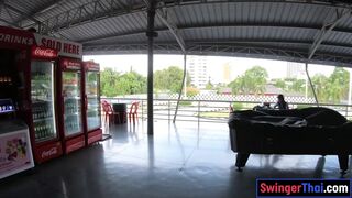 Go karting and fucking with a Thai teen