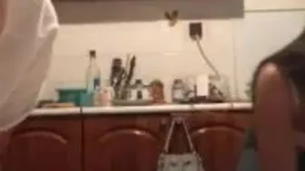 Russian Girls Partying In The Kitchen