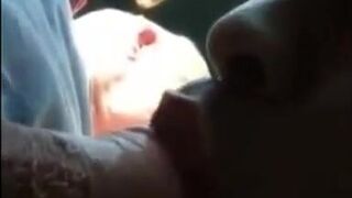 Blowjob in the Car with a Young Stud and an Older Gentleman