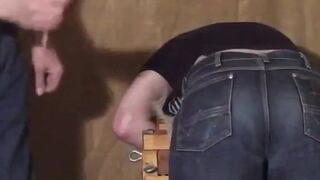 Daddy Spanks His Boy in Tight Jeans