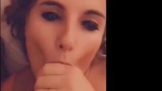 French Girl Sucks Me at Home