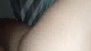 Brunette BBW taking thick BBC ballsdeep and sucking hubby