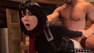 Mikasa Anal Roughly Fucks till Cum in Mo