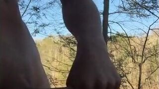 Outdoor Twink Masturbating in the Woods